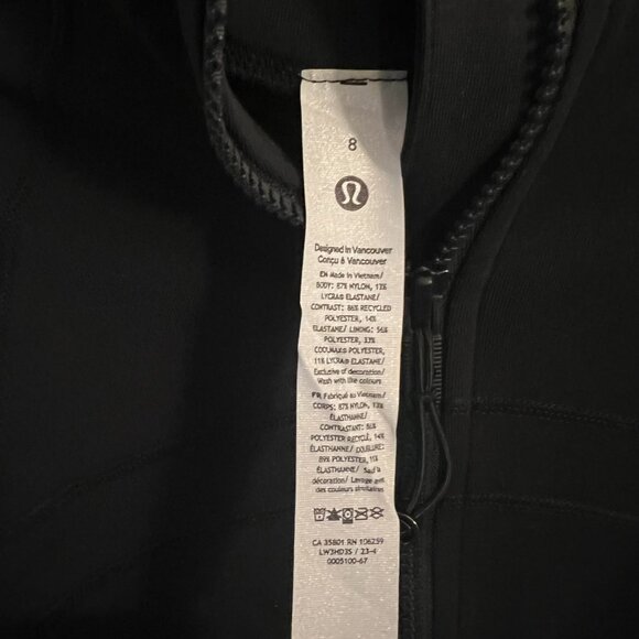 NWT Lululemon Define Relaxed Fit Jacket in Luon - Black - Size 8 - Picture 4 of 10